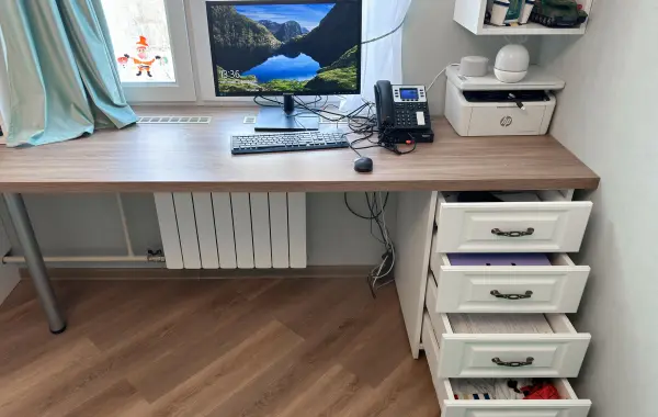 Фото Гардероб ОСК1260Г Лонгфорд Белое дерево/Молочный